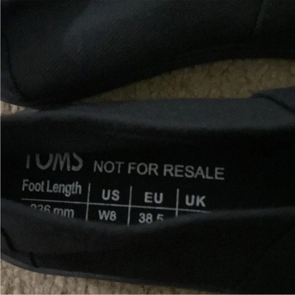 TOMS Black Slip-On Shoes - Picture 3 of 4